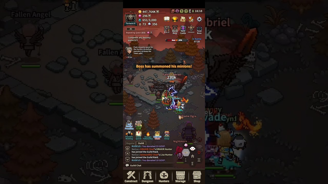 EVIL HUNTER TYCOON FIELD BOSS #games #gaming #mmorpg #evilhuntertycoon #anime #gameplay