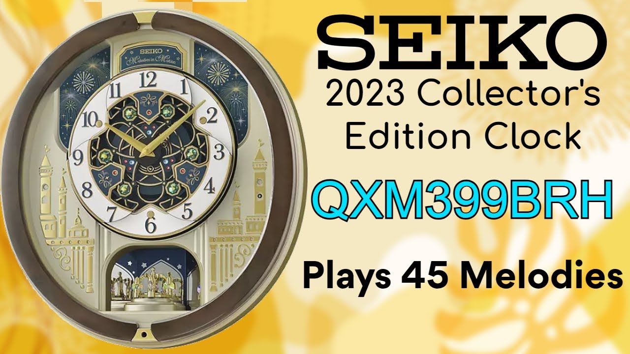 Seiko 2023 Melodies in Motion Collector's Edition Clock [QXM399BRH]