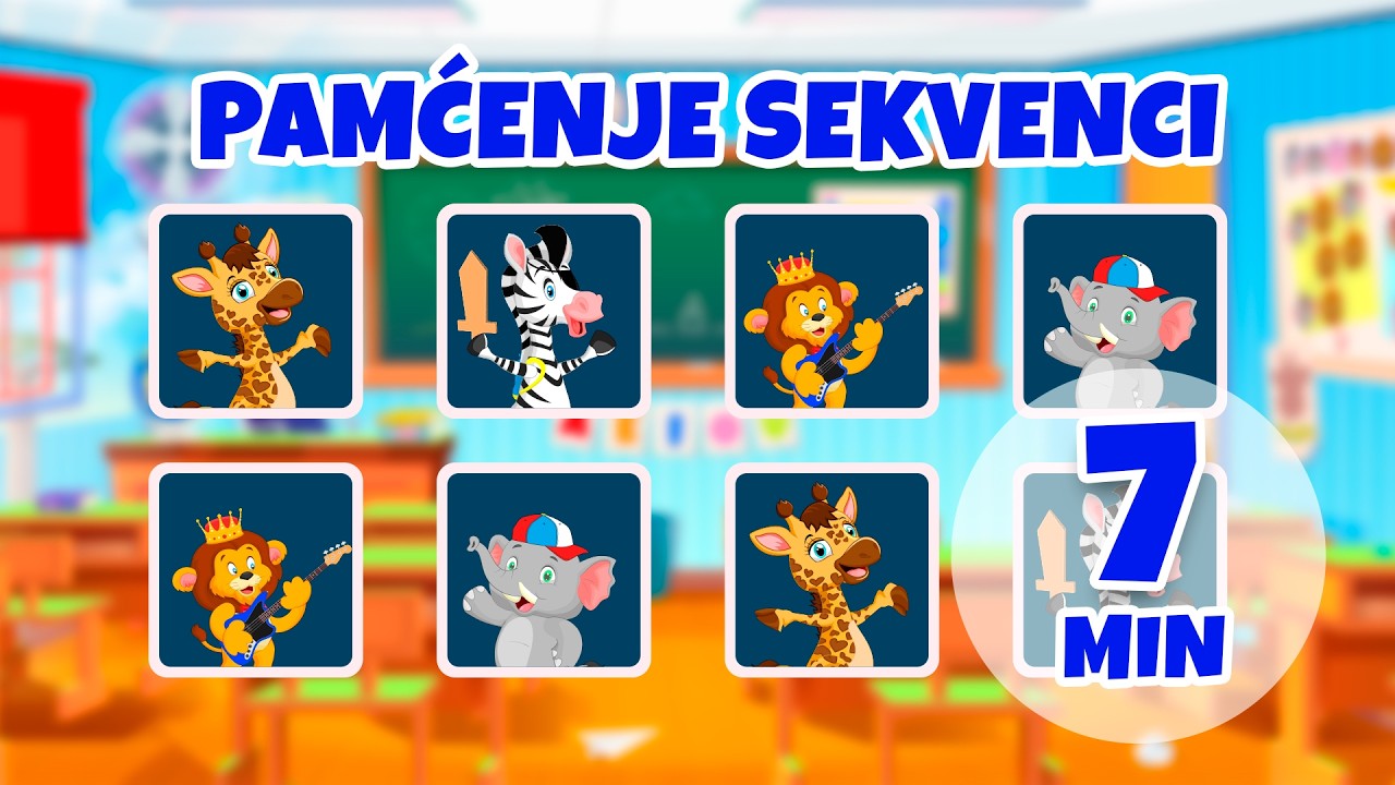 Zapamtite sekvence - 7 min Giramille | Dječje pjesmice i dječije pjesmice