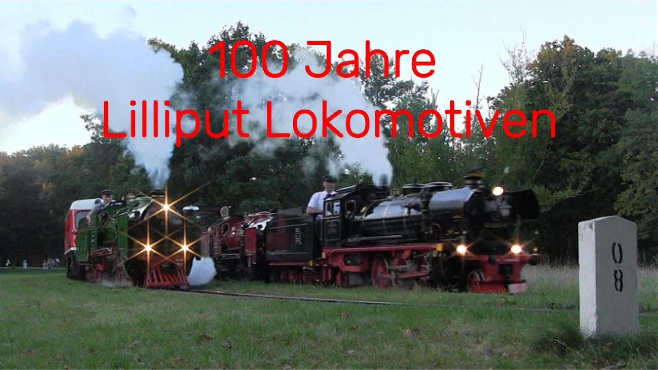 Parkeisenbahn Dresden 100 Jahre Lilliput Dampfokomotiven