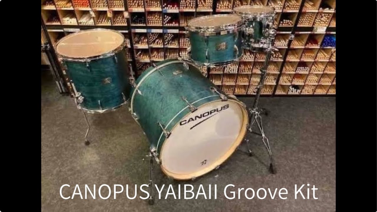 CANOPUS YAIBA II SB Groove Kit DrumSet 22 10 12 16 Indigo Matt LQ