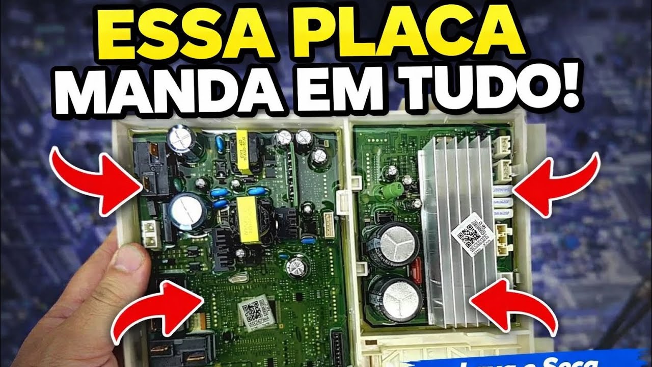 Como Funciona a Placa da Lava e Seca Samsung WD10 (Explicado Passo a Passo)