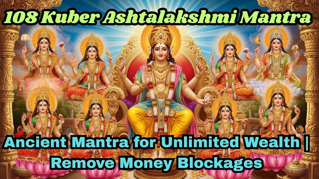 108 Kuber Ashtalakshmi Mantra Chant | Ancient Mantra for Wealth, Cash Flow & Remove Money Blockages