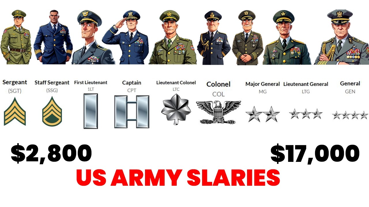 US Army Salaries  and Ranks explained