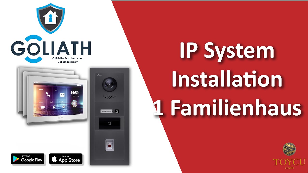 Einfamilienhaus IP Installation | Goliath Hybrid Video Türsprechanlage