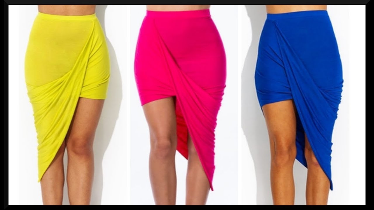 how to make a draped asymmetrical skirt | SHANiA