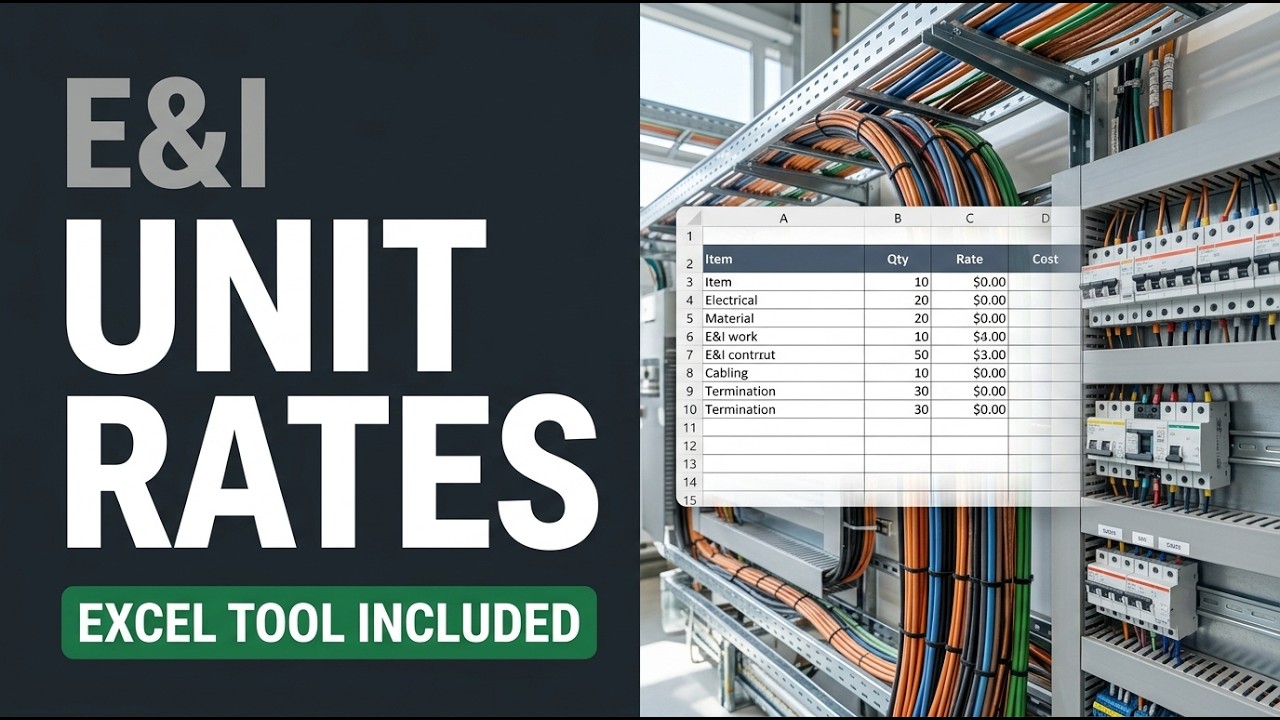 Calculate E&I Unit Rates in Minutes [Free Excel Tool]