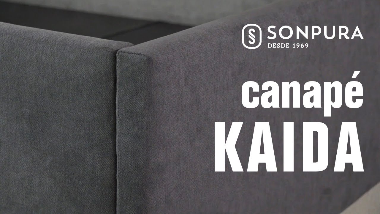 Kaida Sonpura, canapé abatible tapizado completo