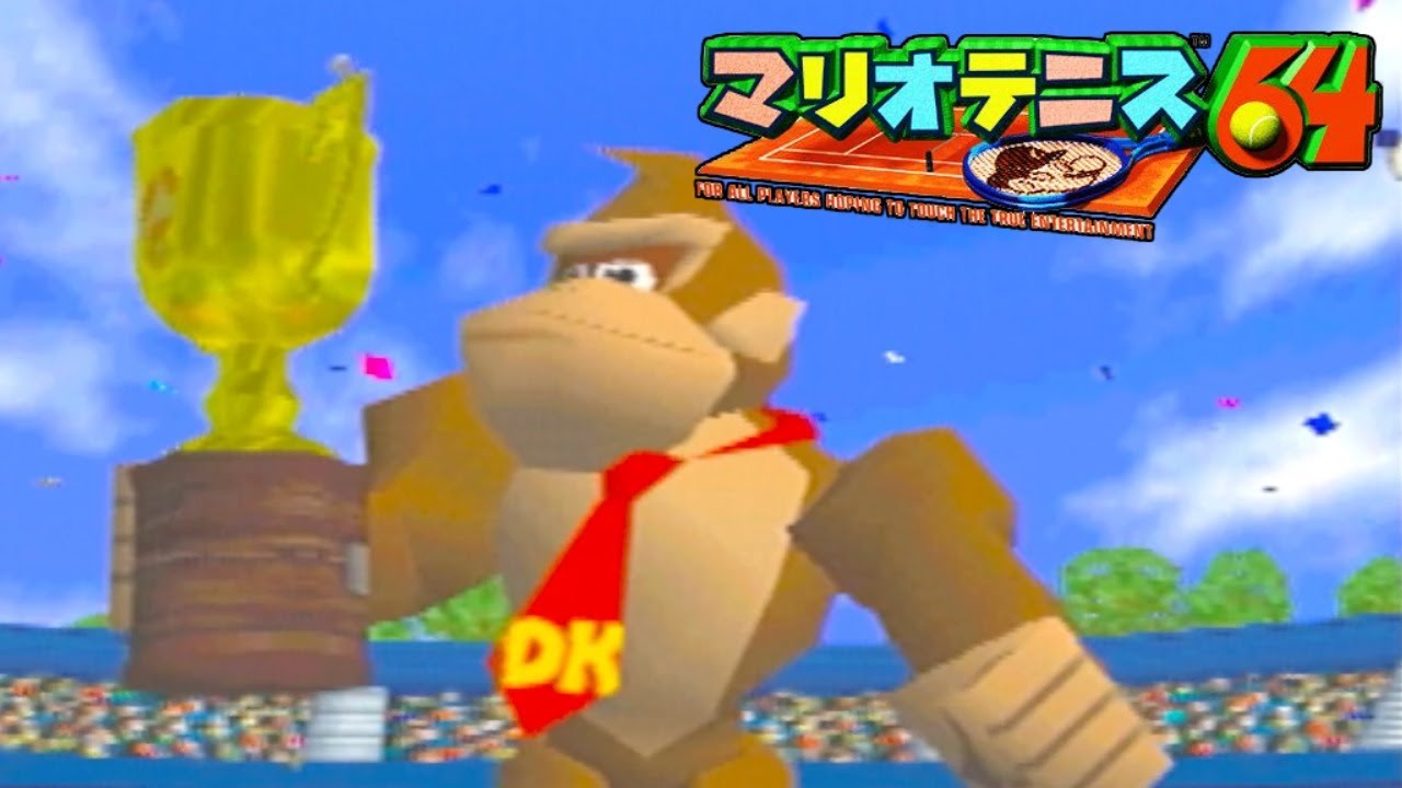 【二人実況】パワー型ドンキーのシングルス制覇始まります。【マリオテニス64 Part2】