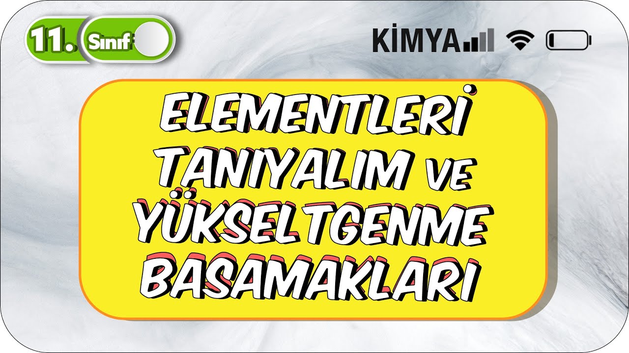 Yükseltgenme Basamakları  Konu Anlatımı | 11. Sınıf Kimya #2023