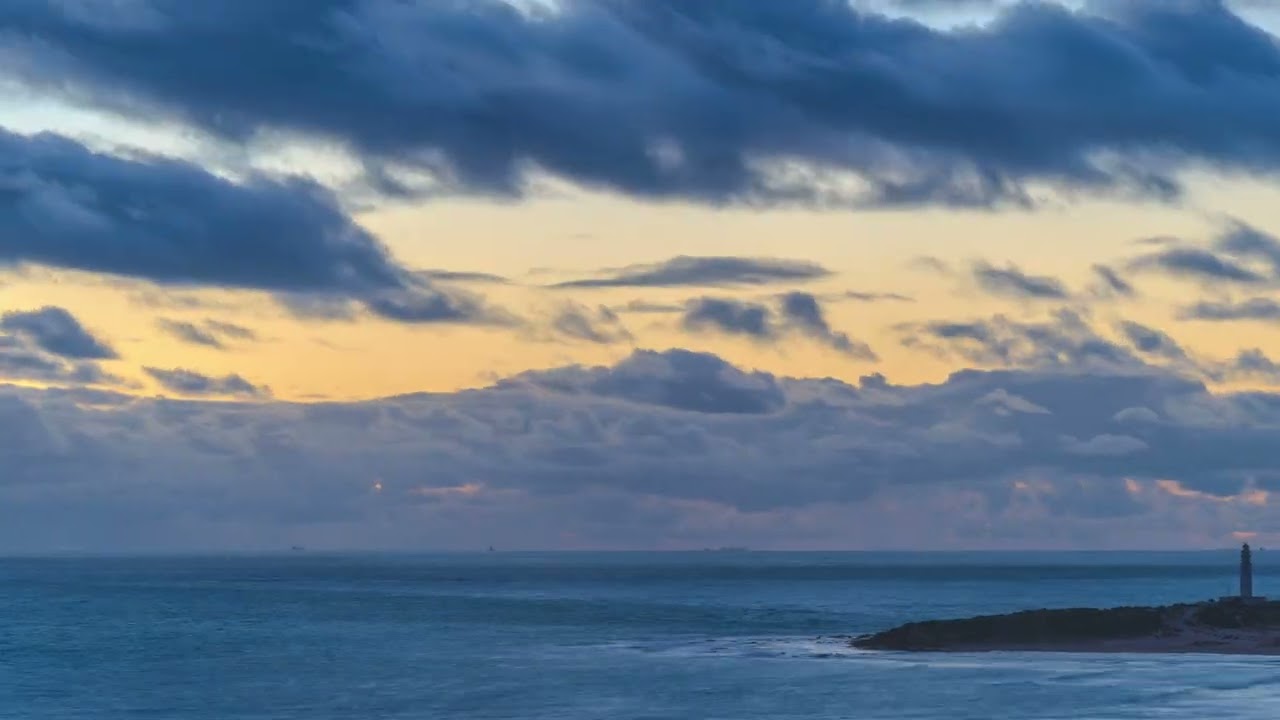 Sunset Timelapse at Faro de Trafalgar in Spain