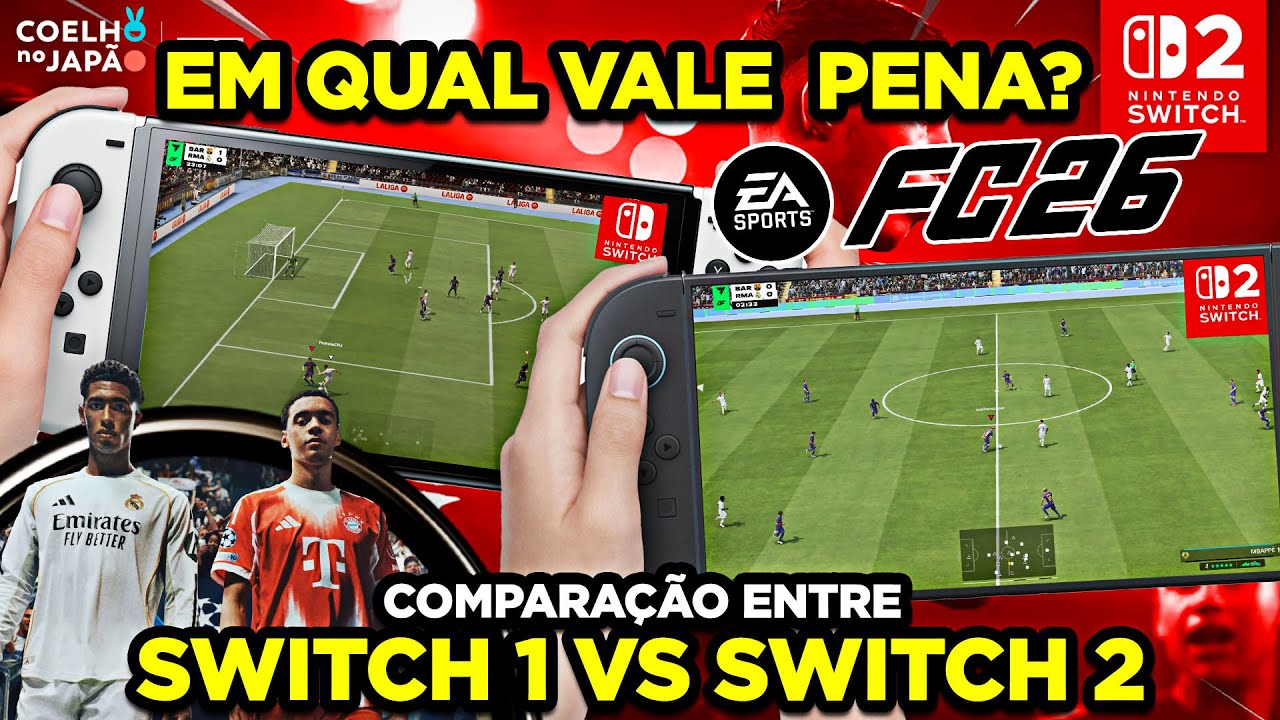 Como Est&aacute; EA FC 26 no Switch 1 e 2 - Online e Port&aacute;til l Gameplay Anal&iacute;tica