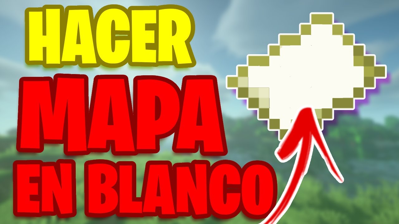 ✅COMO HACER UN MAPA EN BLANCO👈 EN MINECRAFT 2024🔮