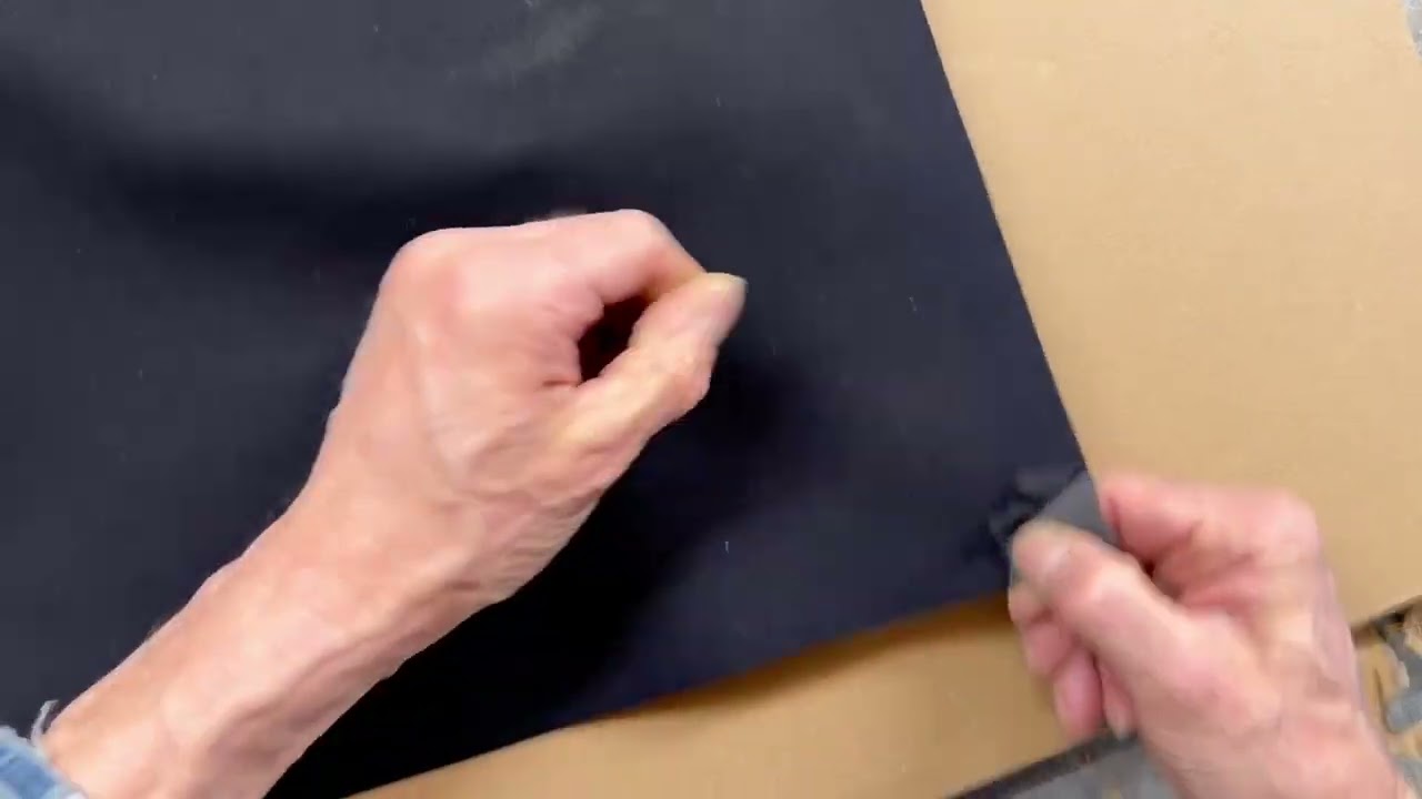 Remove faux leather from the back