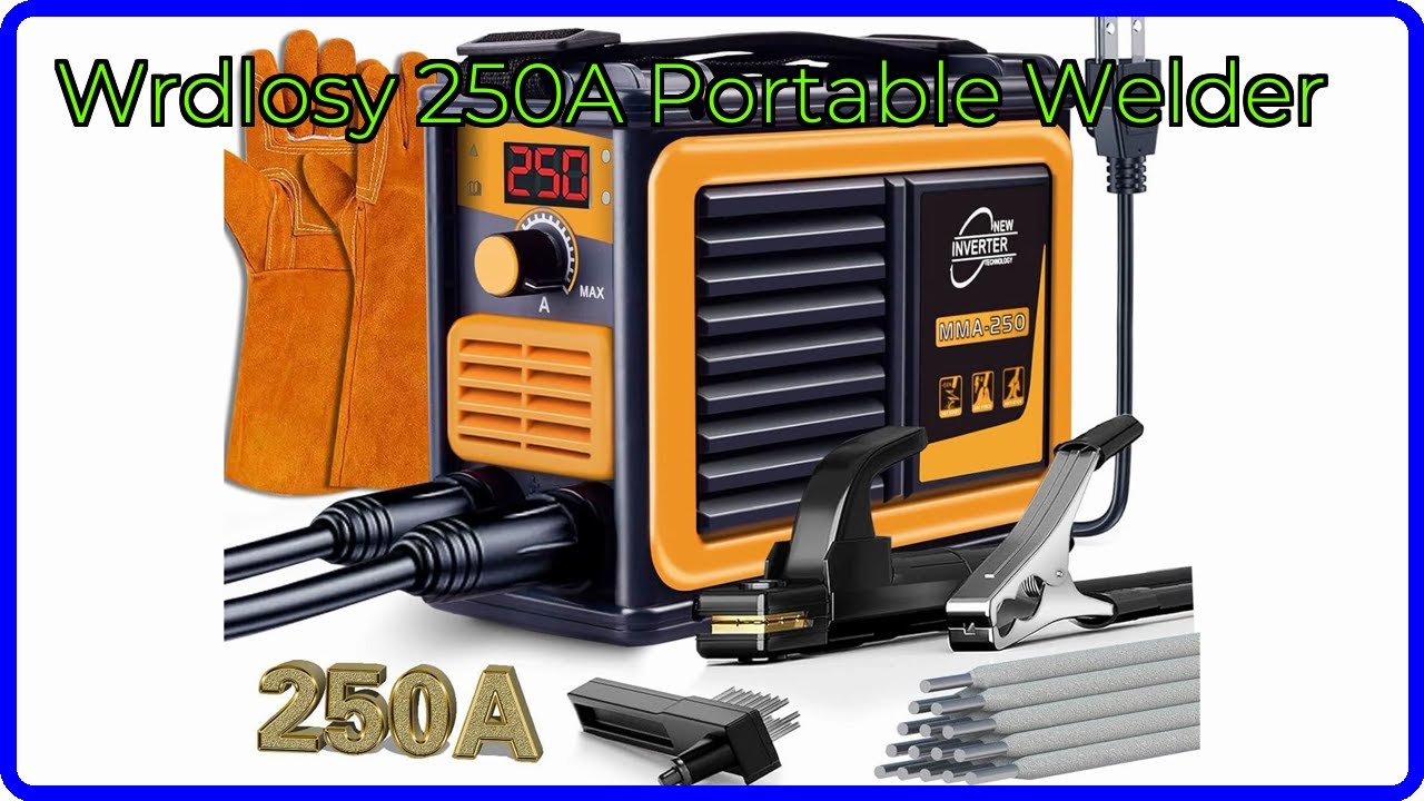 REVIEW (2026): Wrdlosy 250A Portable Welder. ESSENTIAL details.