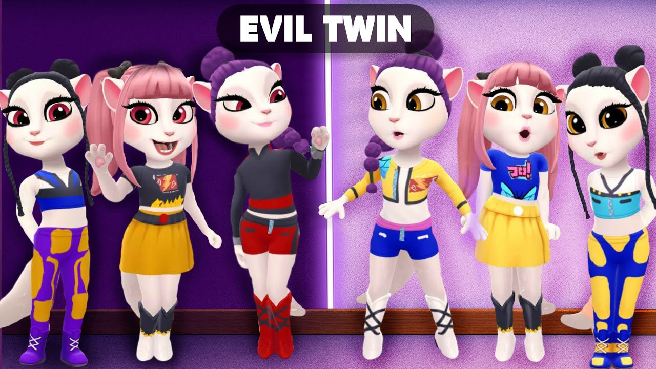 KPOP Demon Hunters EVIL TWIN || My Talking Angela 2