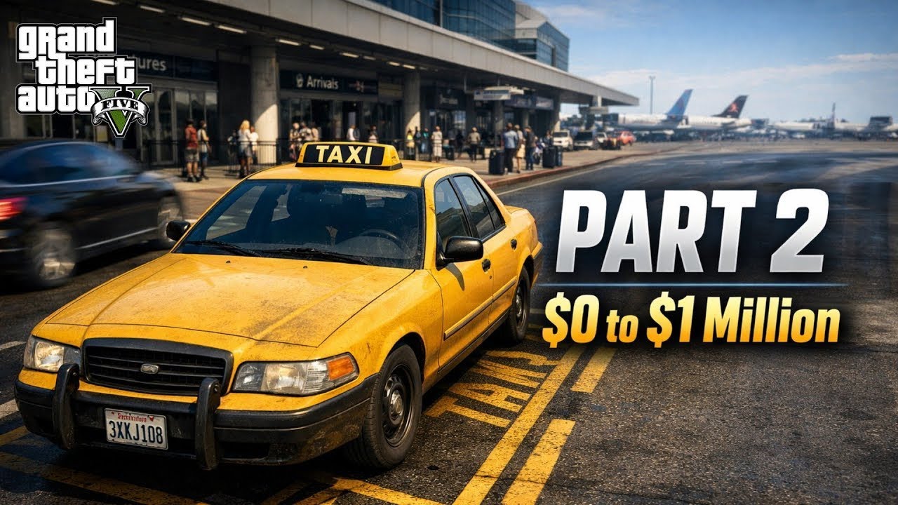 $0 To $1Lakh Only Taxi Driving Challenge | Part 2 | GTAV Offline
