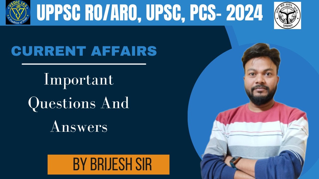 Current Affairs #uppscroaroclasses | #uppscroaro | #roaro2023