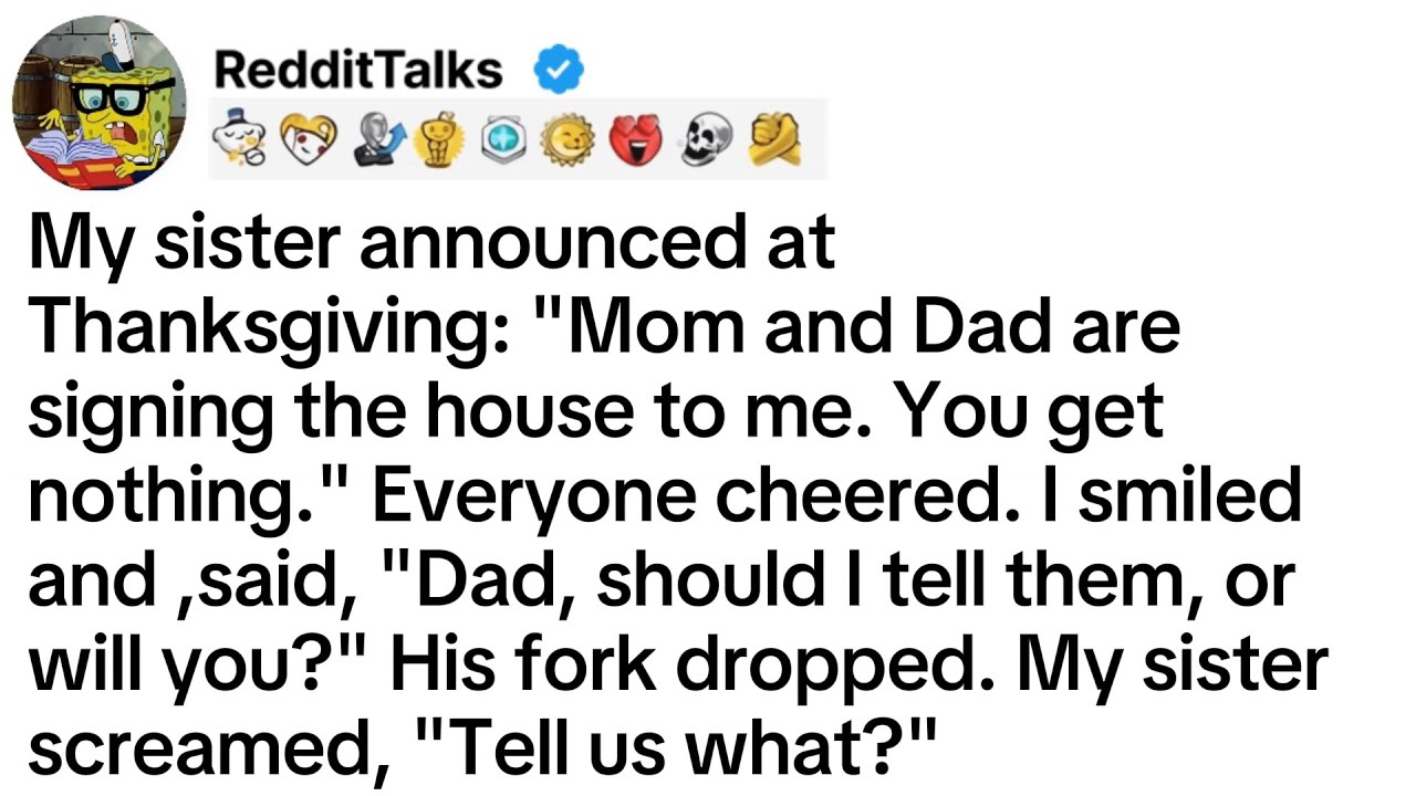 My sister announced at Thanksgiving: 