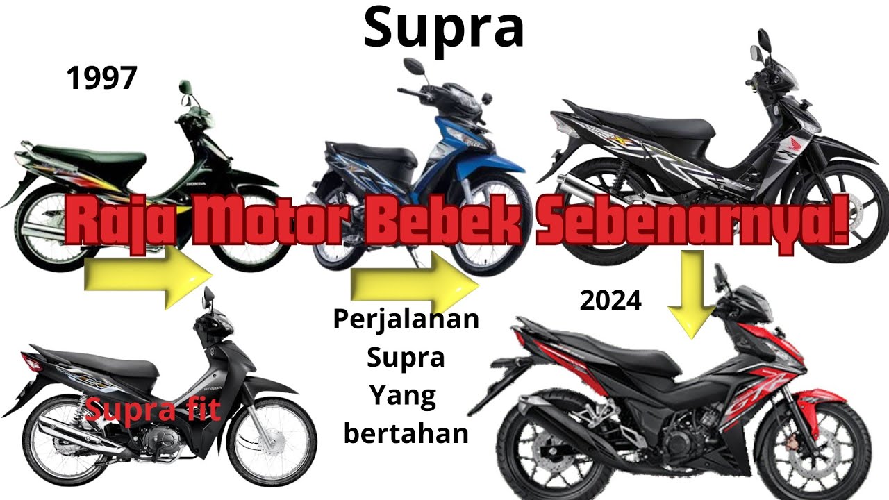 Honda Supra Dari Waktu-Ke Waktu | Perkembangan Honda Supra Dari Masa Ke Masa