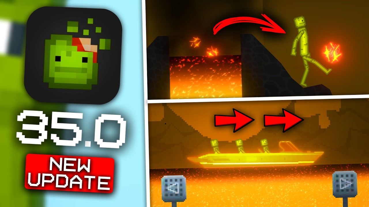 NEW UPDATE 35.0! SECRET FACTS of LAVA MAPS in Melon Playground