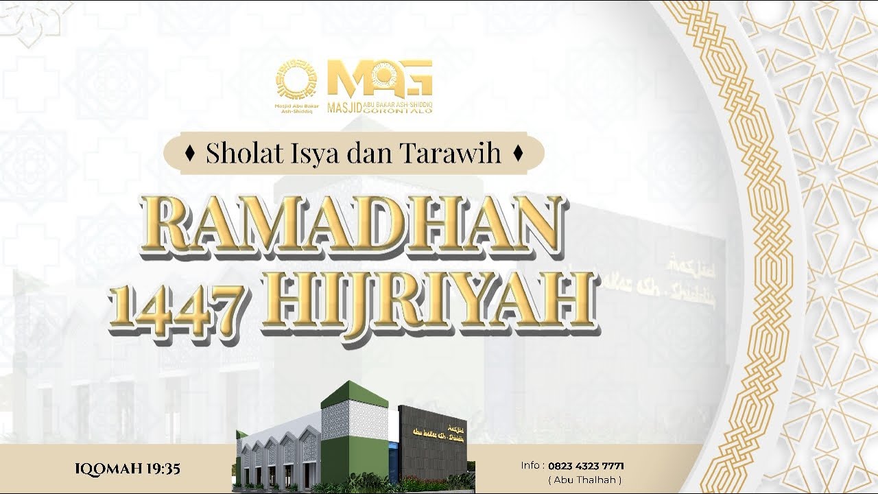 Sholat Isya & Tarawih | 27 Ramadhan 1447H | Ust. Abu Daud