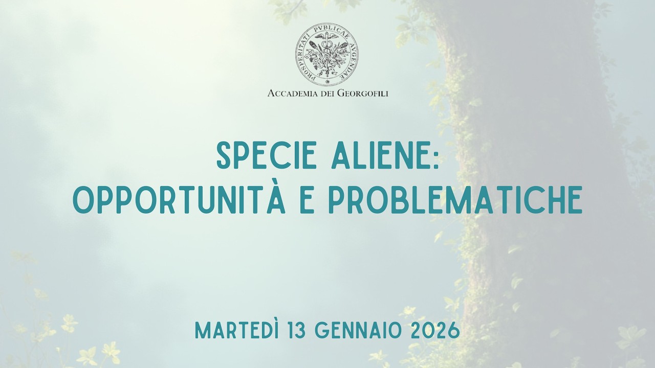 13 gennaio 2026 - Specie aliene: opportunità e problematiche