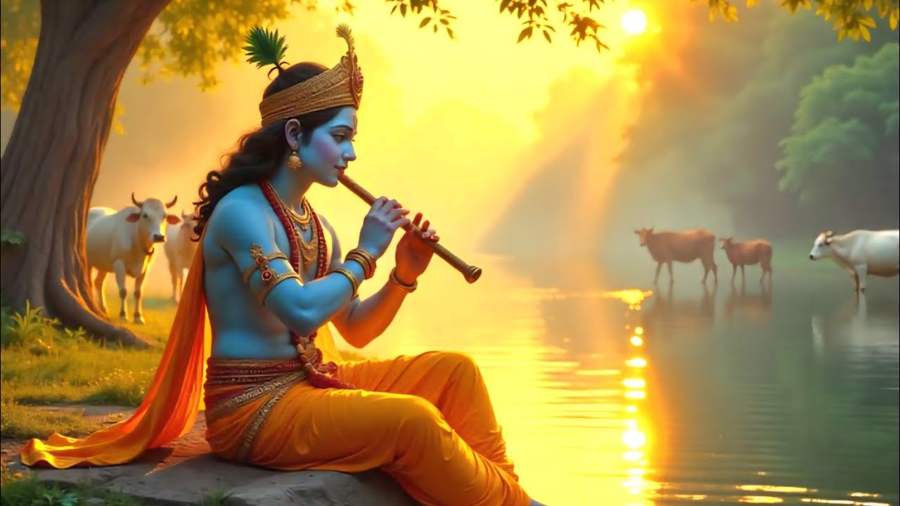 Divine Krishna Flute Relaxing Music for Deep Meditation & Inner Peace 
