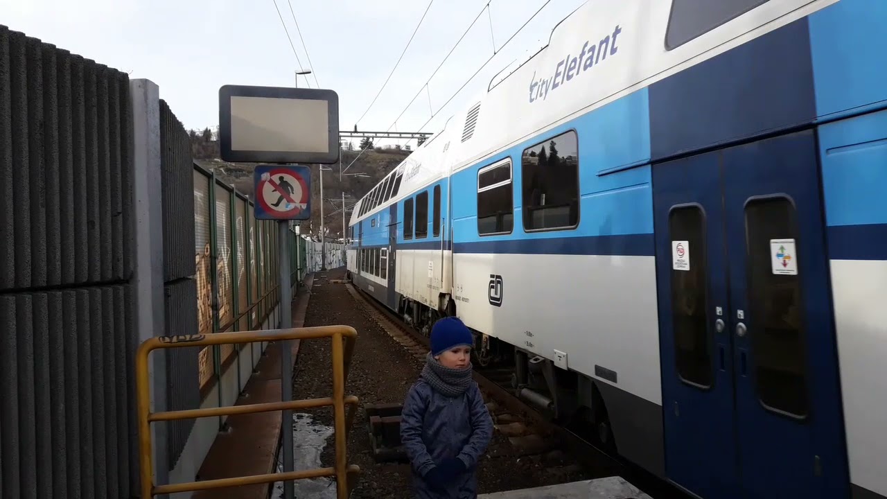 Vlaky Praha - Podbaba, 20.1.2021