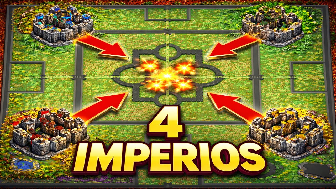 Enfrenté 4 IMPERIOS con CASTILLOS en WorldBox!