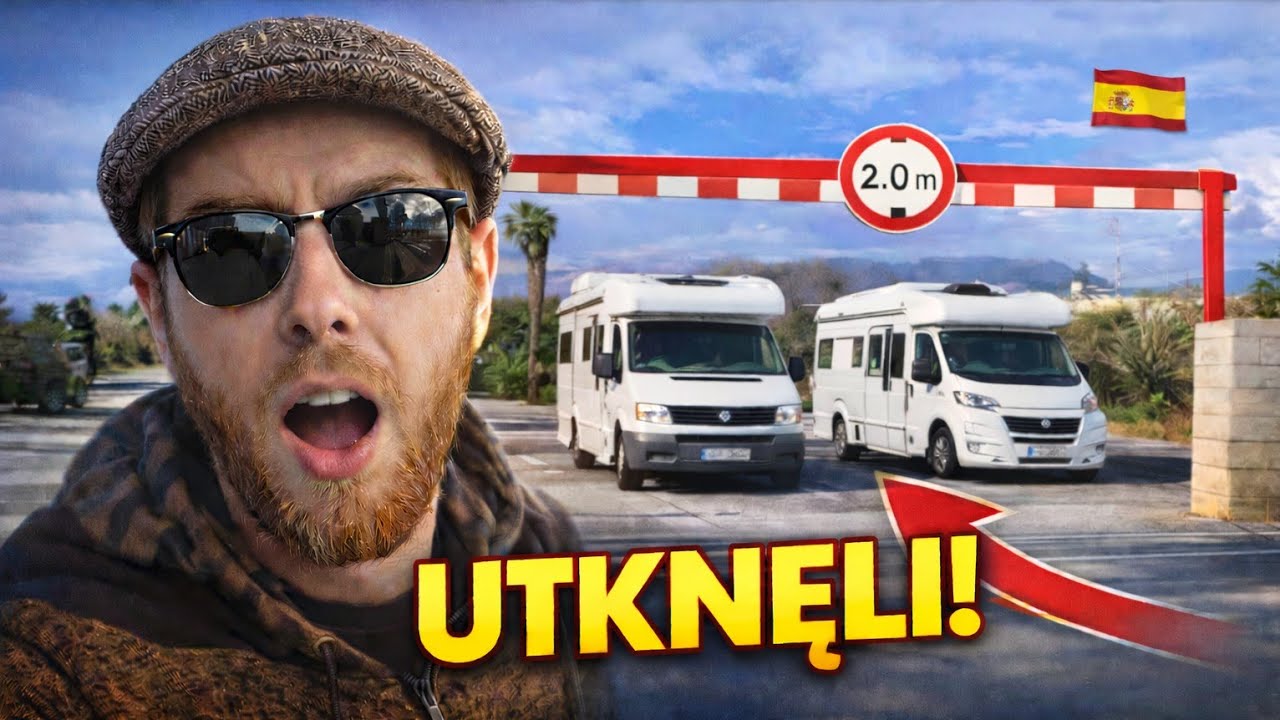Kampery utknęły przez BRAMKĘ… a auta ich zablokowały 😳