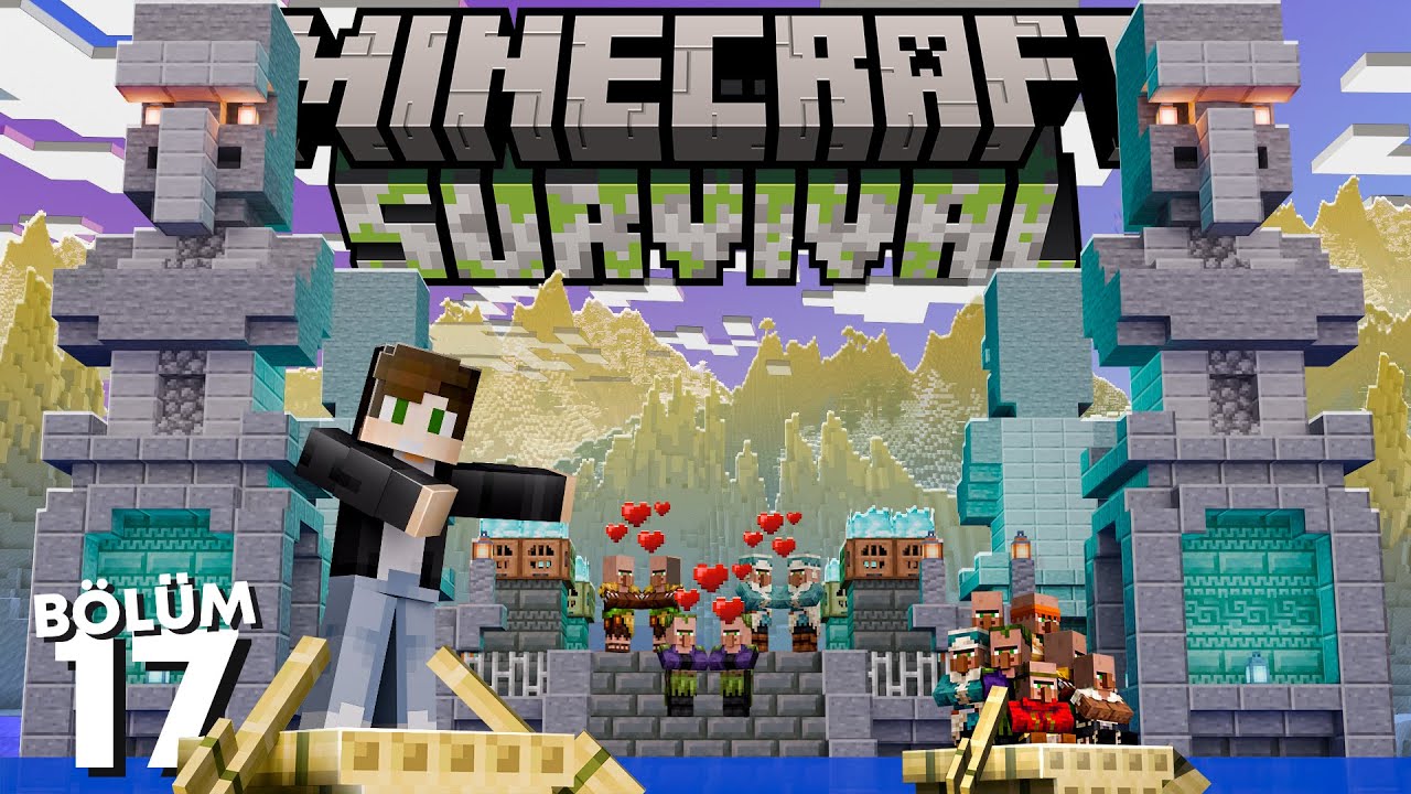 Bölgesel Tüm Köylülerin Olduğu KÖYLÜ FARMI! - Minecraft Survival #17