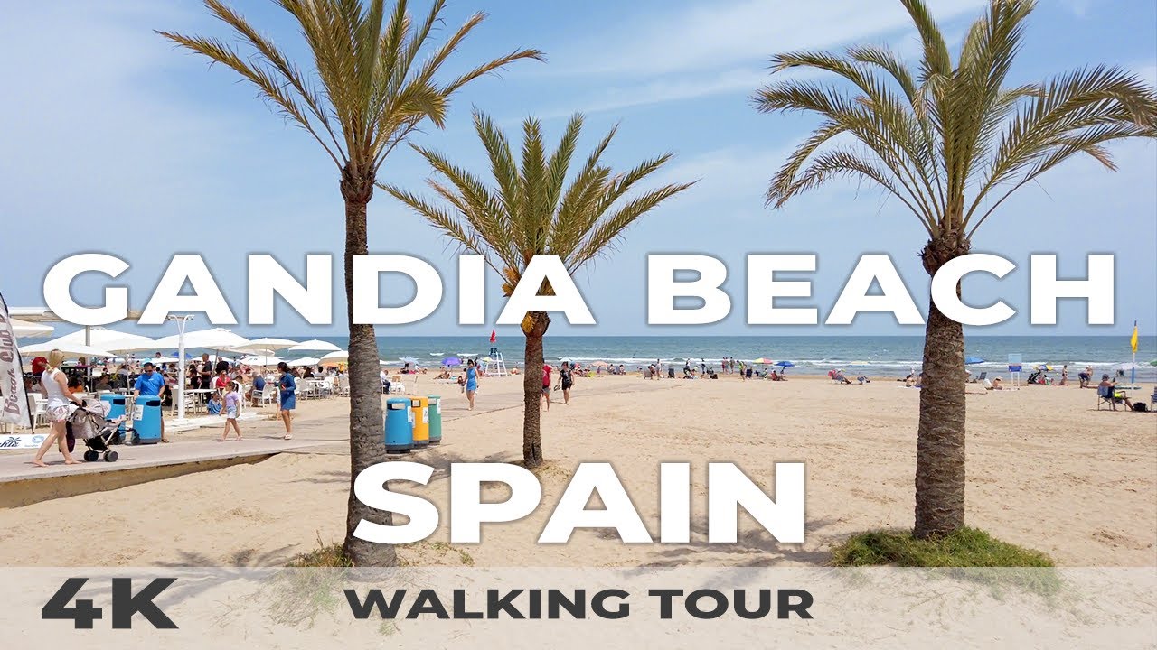 Gandia Beach Spain 🇪🇸 Walking Tour | Best of Valencian Region 4K