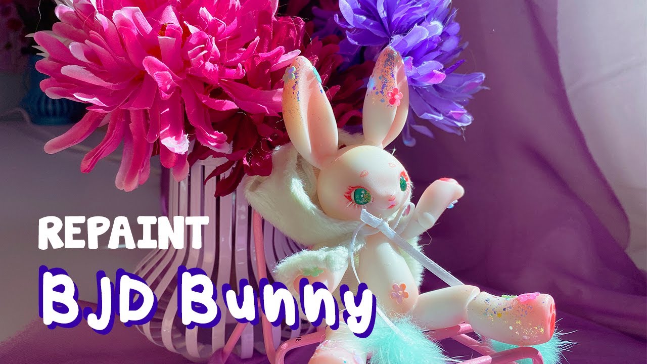 Repainting BJD Bunny 🐇Spring themed