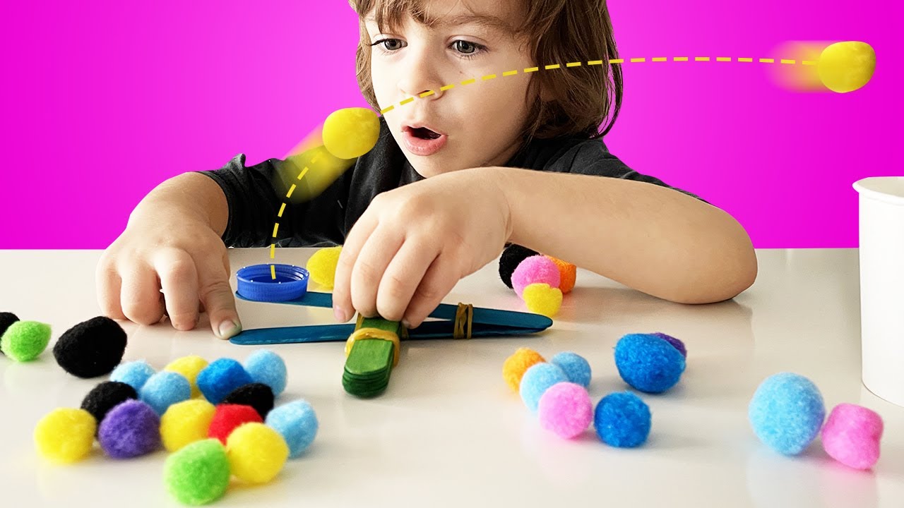 Dondurma &ccedil;ubukları ile basit mancınık nasıl yapılır? - Sarp Toys