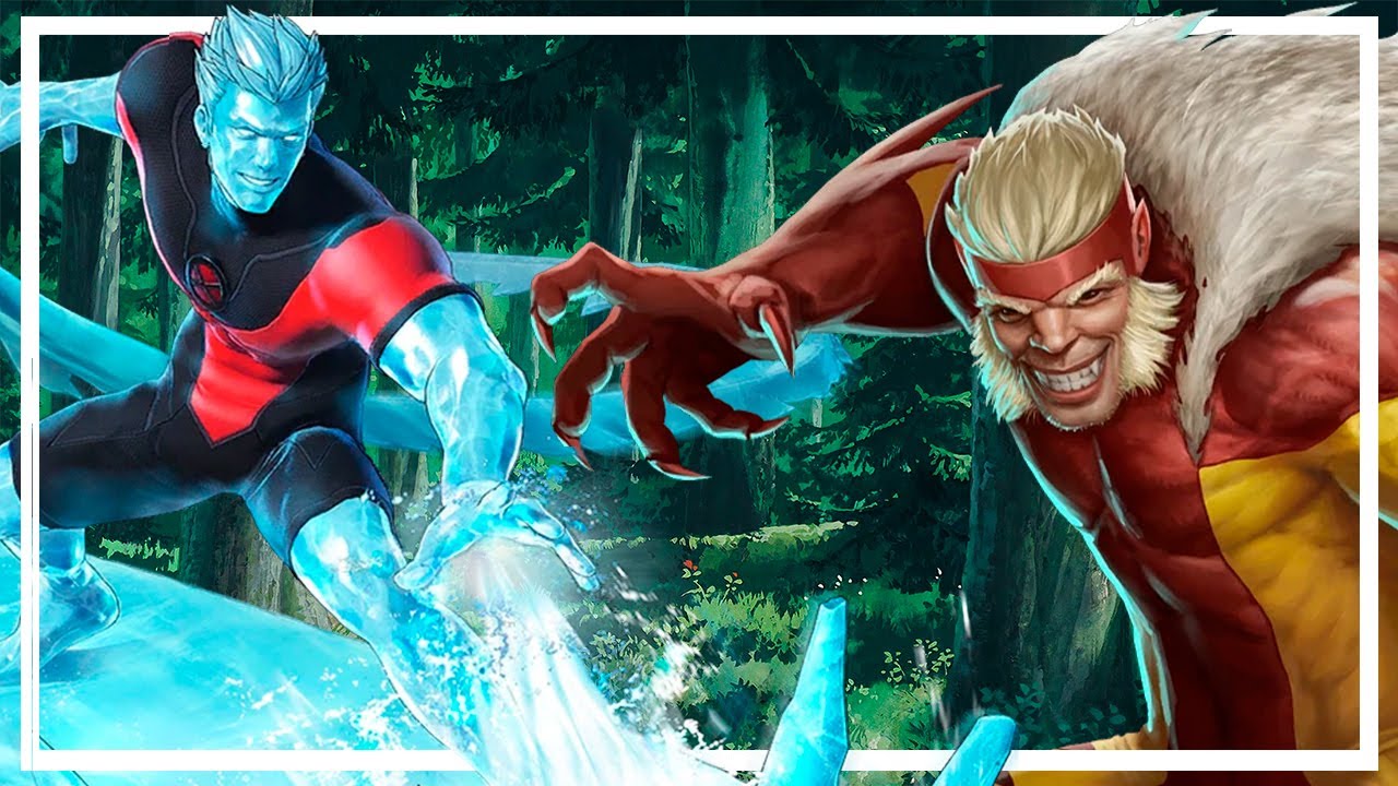Hombre de Hielo Vs Dientes de Sable - Marvel Champions [Protección]
