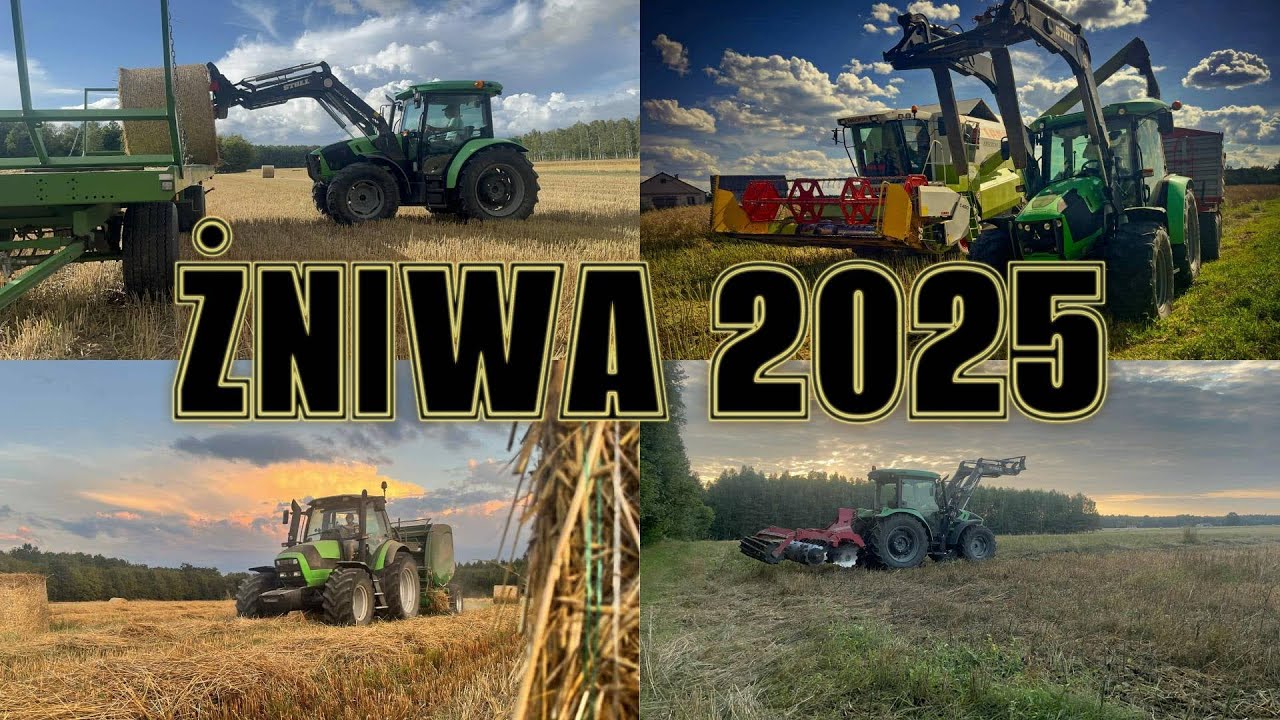 Żniwa 2025 |2x deutz fahr | Ursus | Zetor | newholland |claas