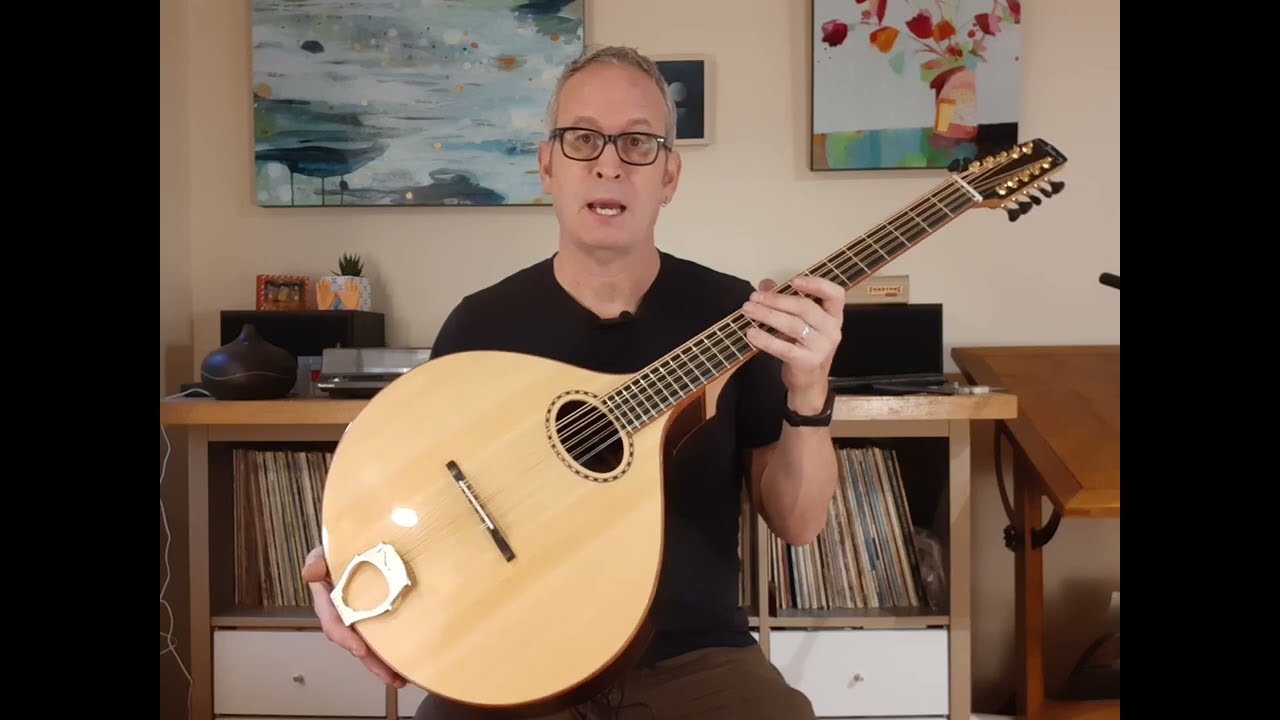 Cittern w/ Port Orford Cedar Carved-top & Katalox body
