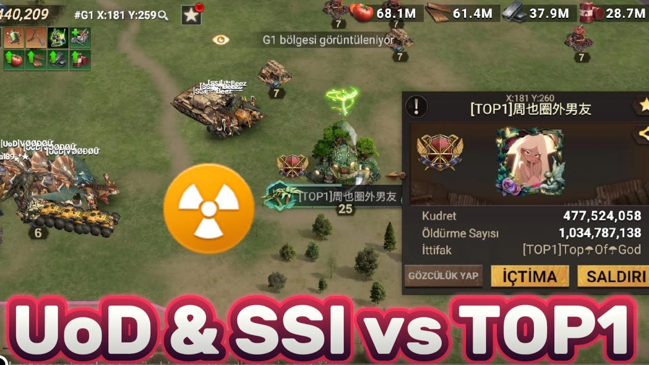 UoD & SSI vs TOP1 500 MILLION POWER CASTLE DOOMSDAY DOOMSDAYLASTSURVİVOR