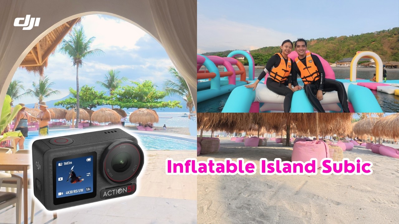 DJI Osmo Action 5 Pro | Beach Test at Inflatable Island Subic 🌴🏖️