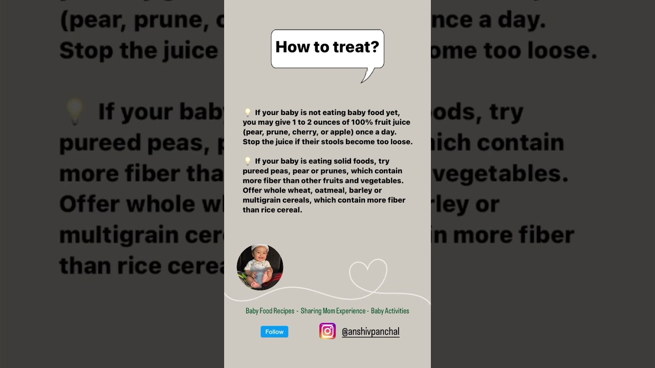 Remedies to treat constipation in babies #babycontent #babyinfluencer #educational