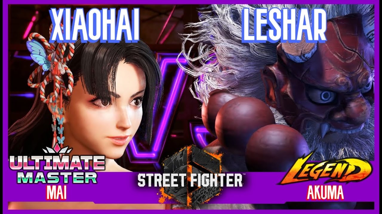 SF6 Match ♦ XIAOHAI (Mai) 🆚 LESHAR (Akuma) ♦ High level matches
