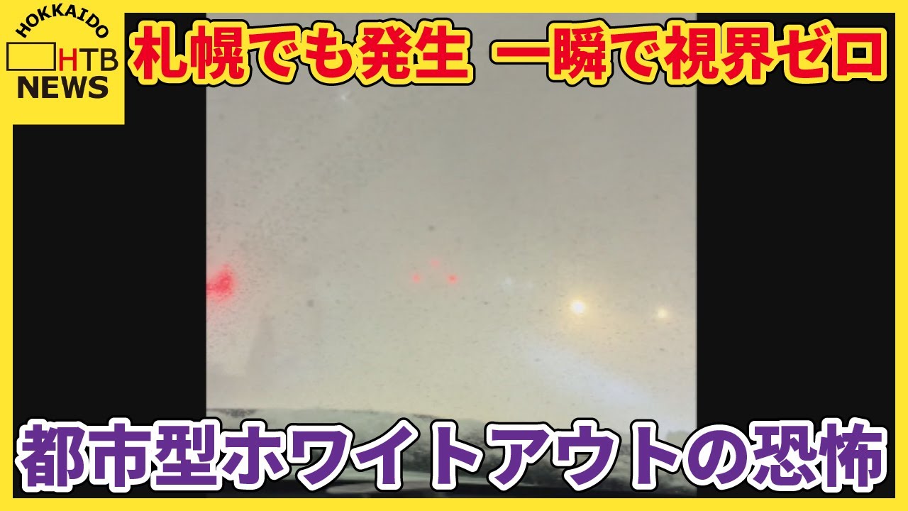 札幌でも発生　一瞬で完全に視界奪われる“都市型ホワイトアウト”の危険　過去には死亡事故の原因に