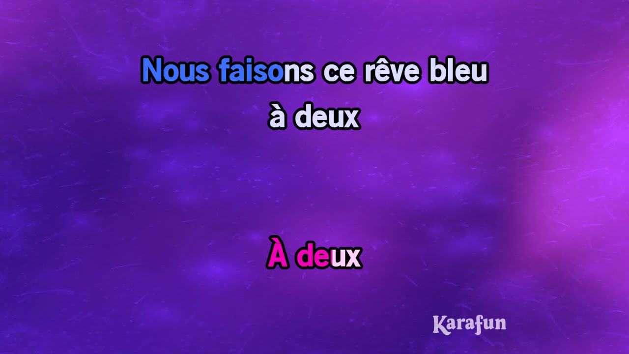 Karaoké Ce rêve bleu - Aladdin (1992 film) *