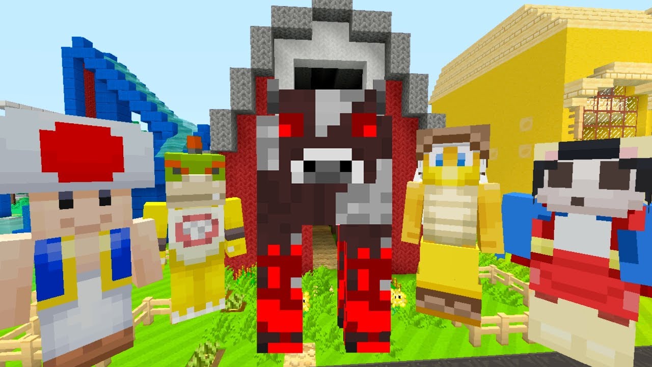 Minecraft Switch - Nintendo Fun House - Bowser Jr VS The Evil Cow! [102]