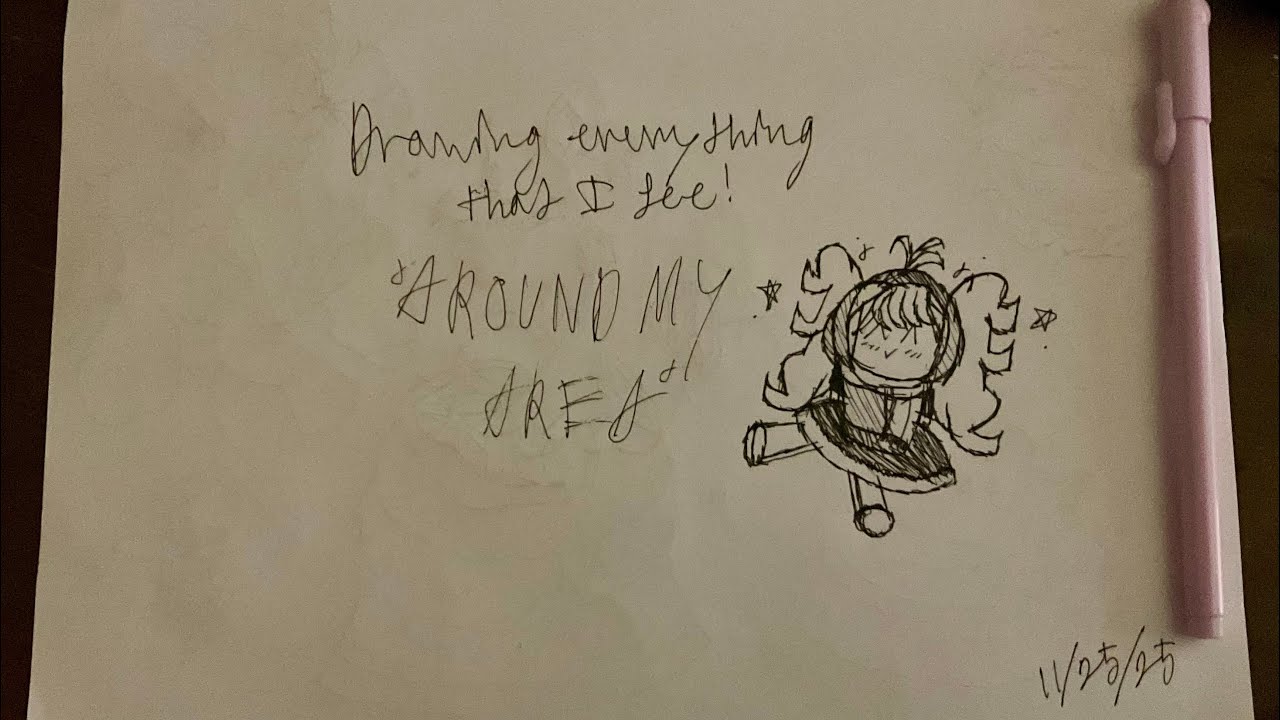 Drawing everything that I see (with a pen)