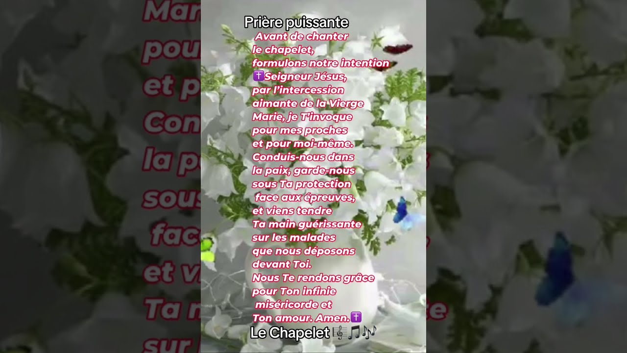 🙏Prière puissante - Le Chapelet en louange🙏