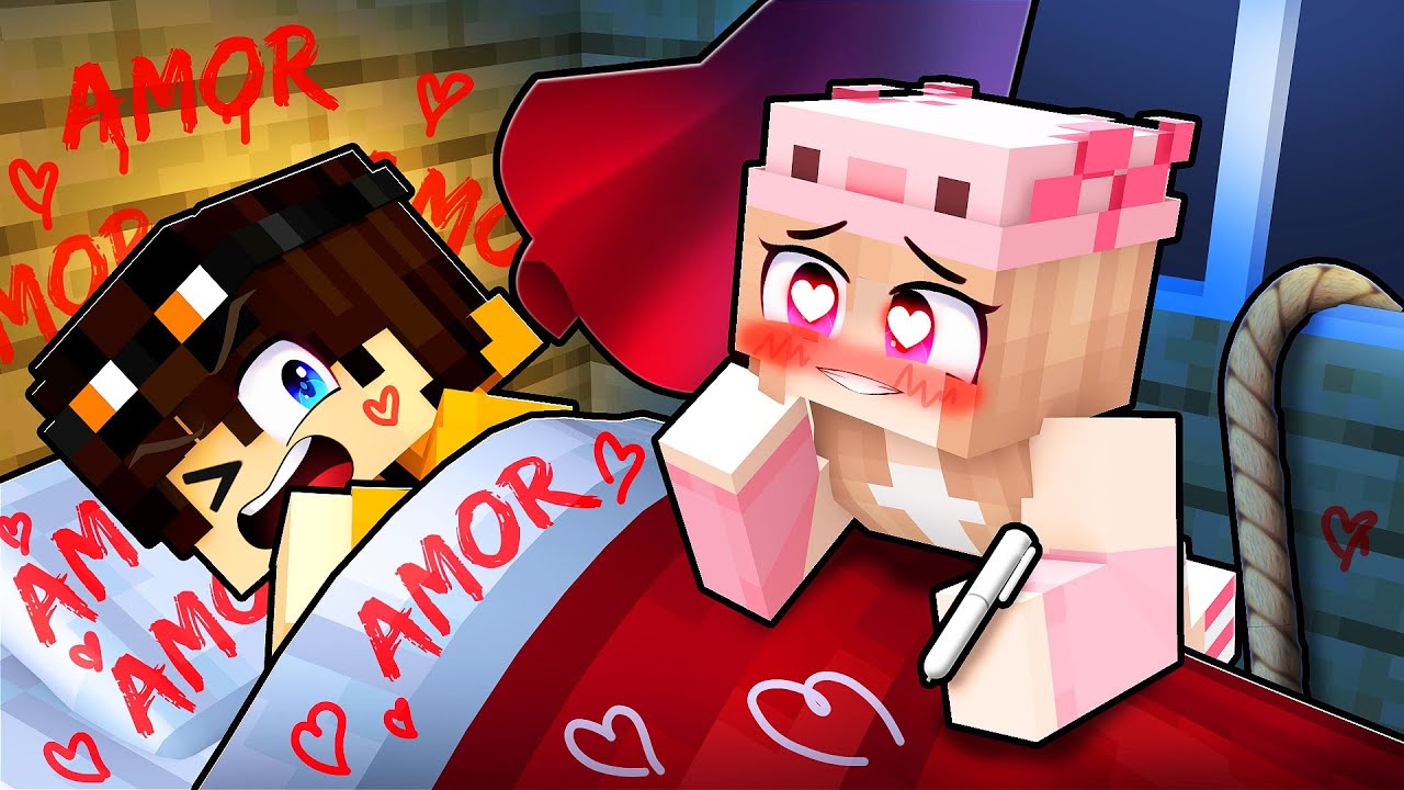 MINHA AMIGA ficou MALUCA por MIM no Minecraft!