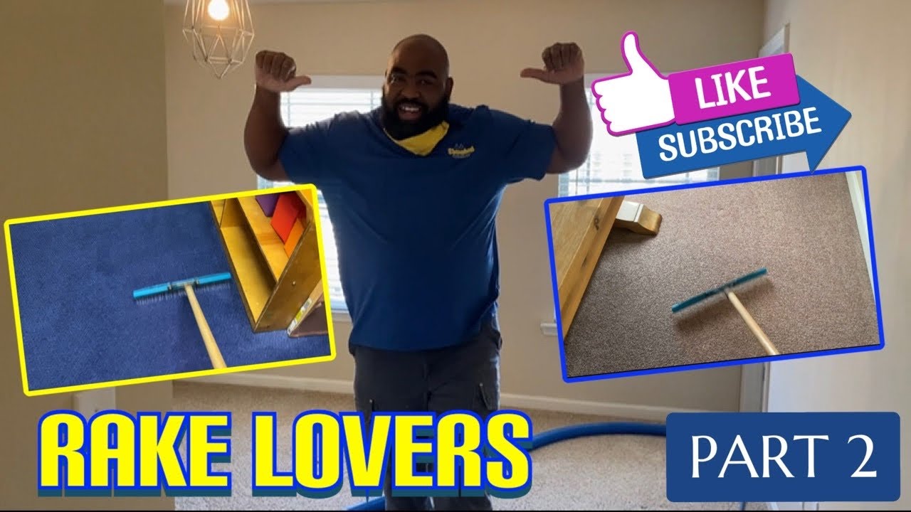 EXTREME CARPET RAKING *ASMR *ODDLY SATISFYING * ENJOY 😉 (rake lovers