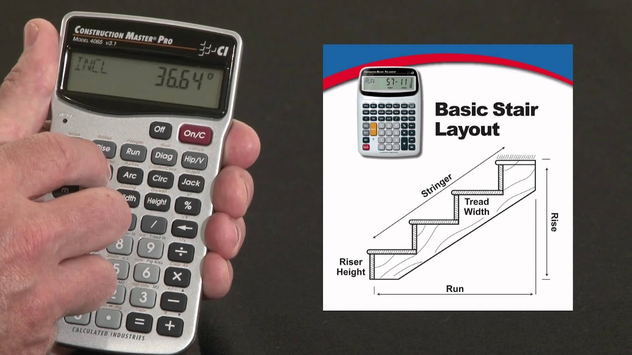 Construction Master Pro DT Basic Stair Layout How To